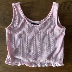 Vero Moda pink crop tank top